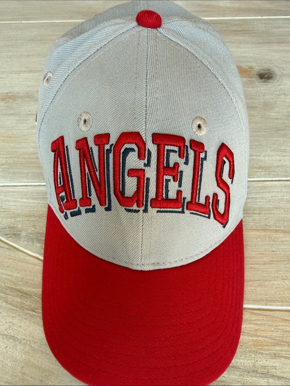 New Era Angels Beige and Red Baseball Cap